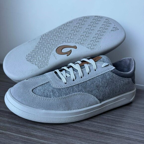 OluKai Men's Pūliki Sneakers Shoes Size 10.5 $140 in Poi/Charcoal - Picture 3 of 10